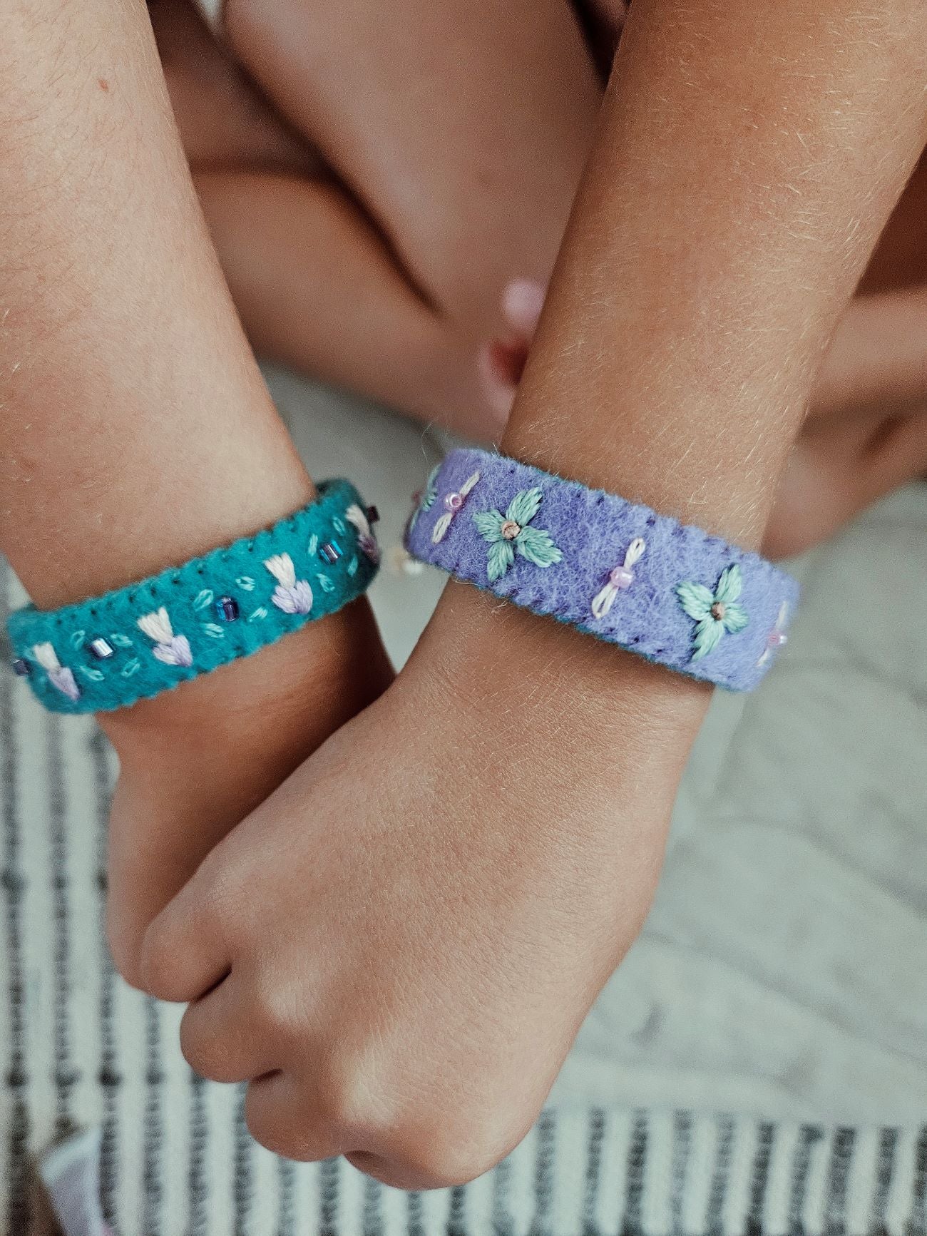 Hand Embroidered Bracelets