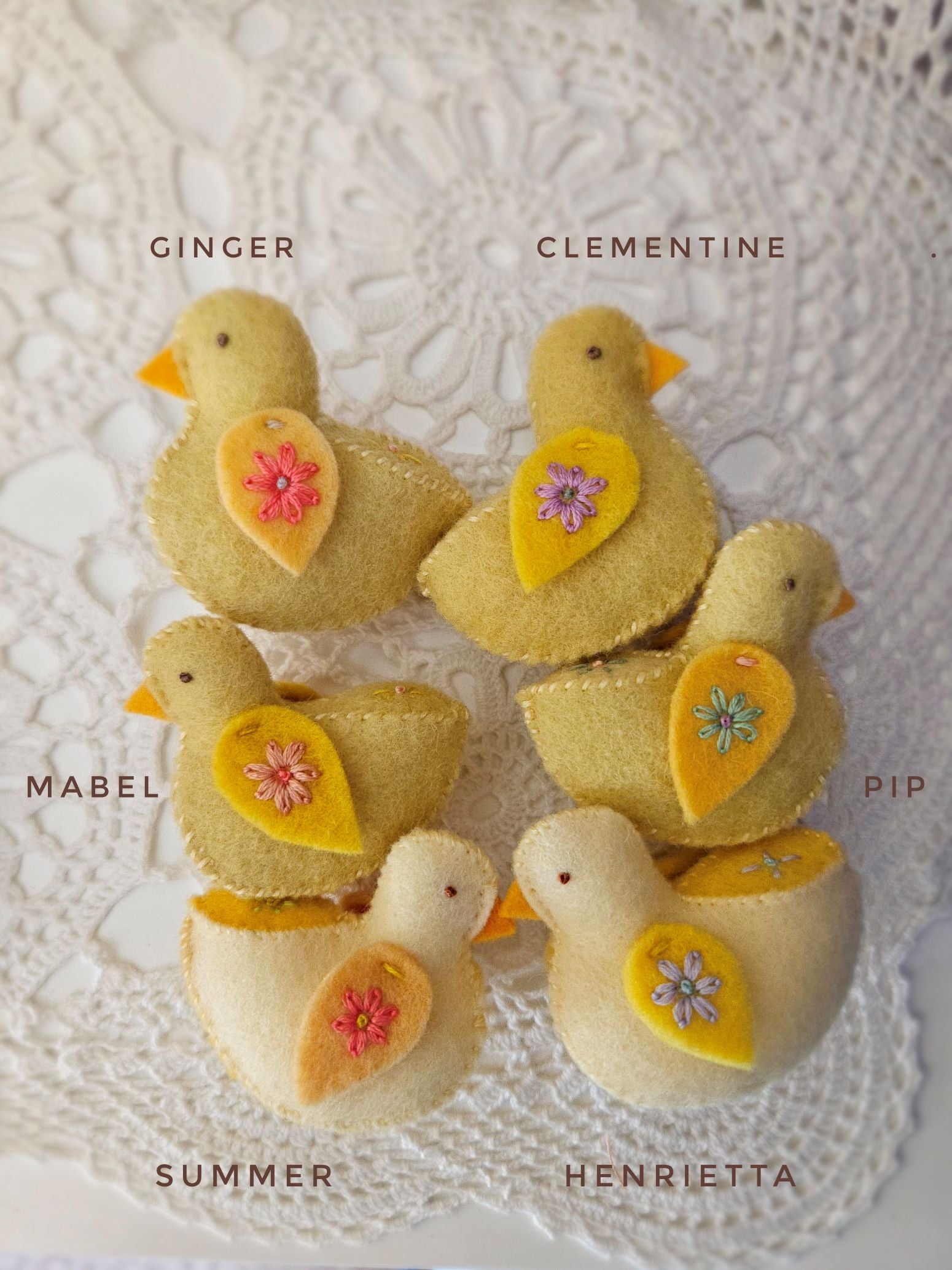 Felt Chickens