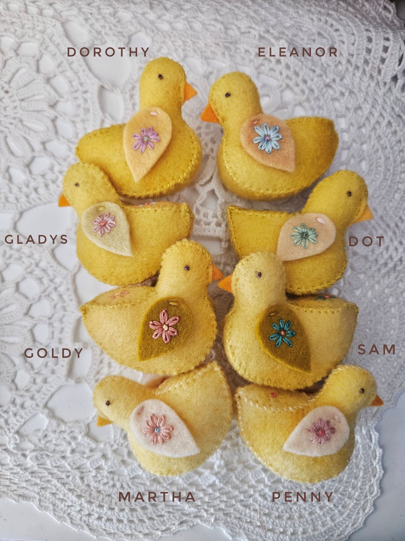 Felt Chickens