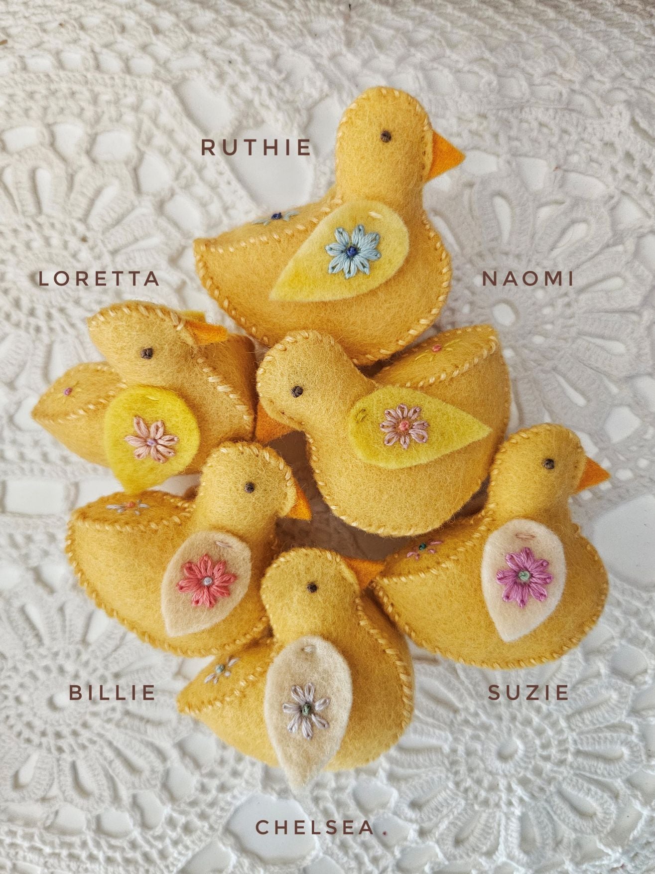 Felt Chickens