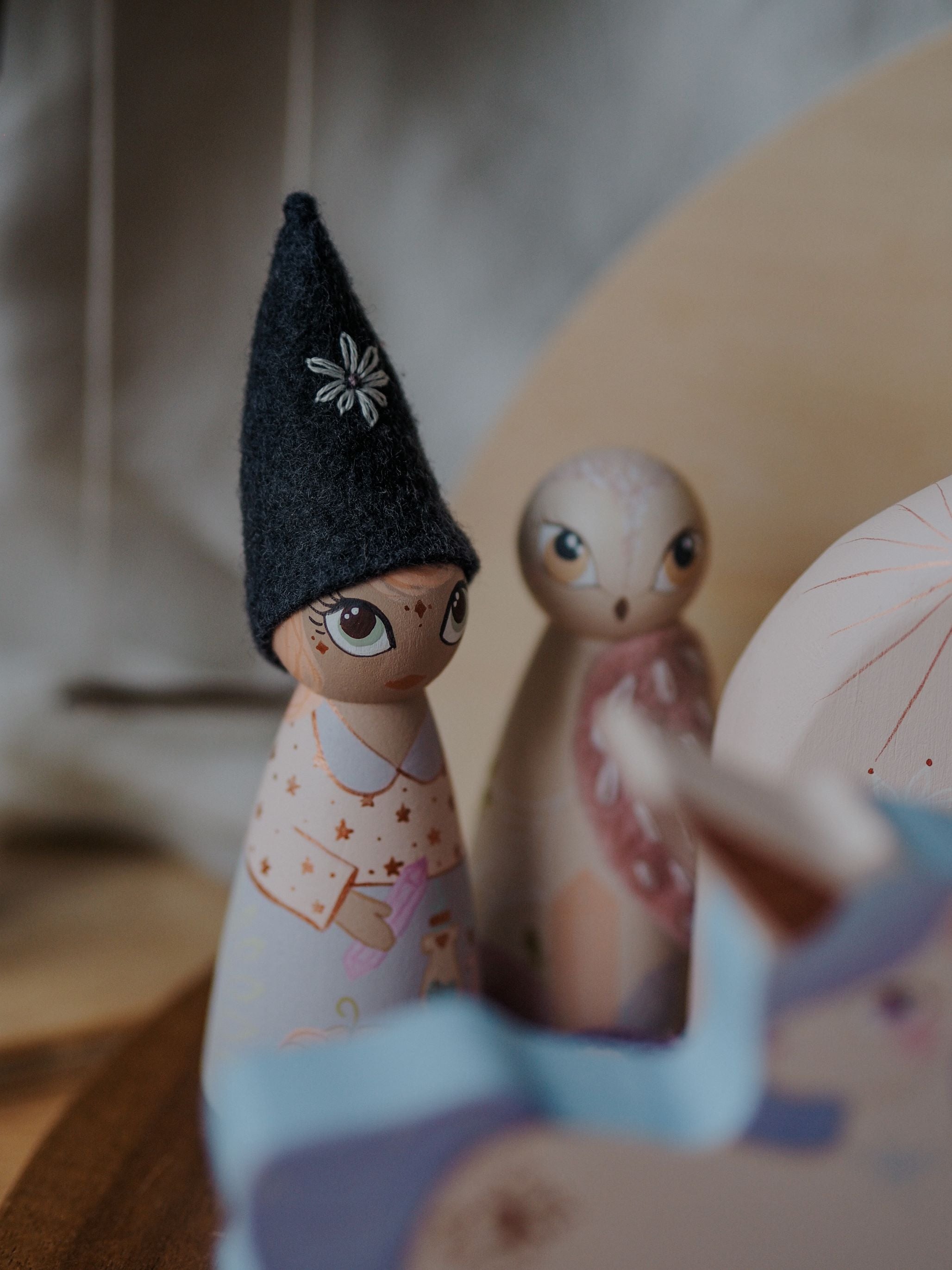 handmade wooden witch