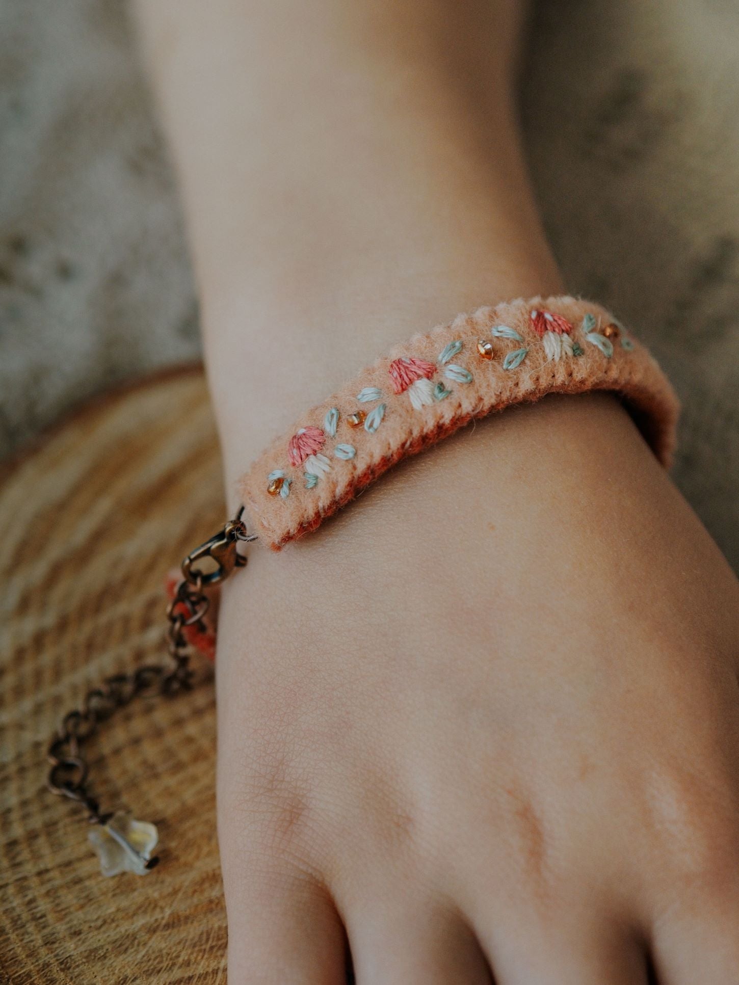 Hand Embroidered Bracelets
