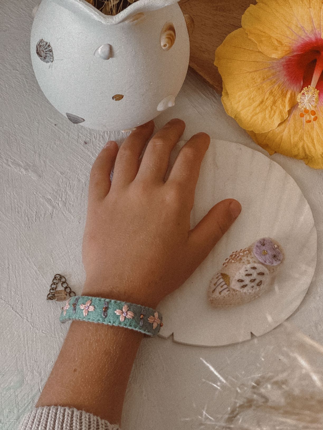 Hand Embroidered Bracelets