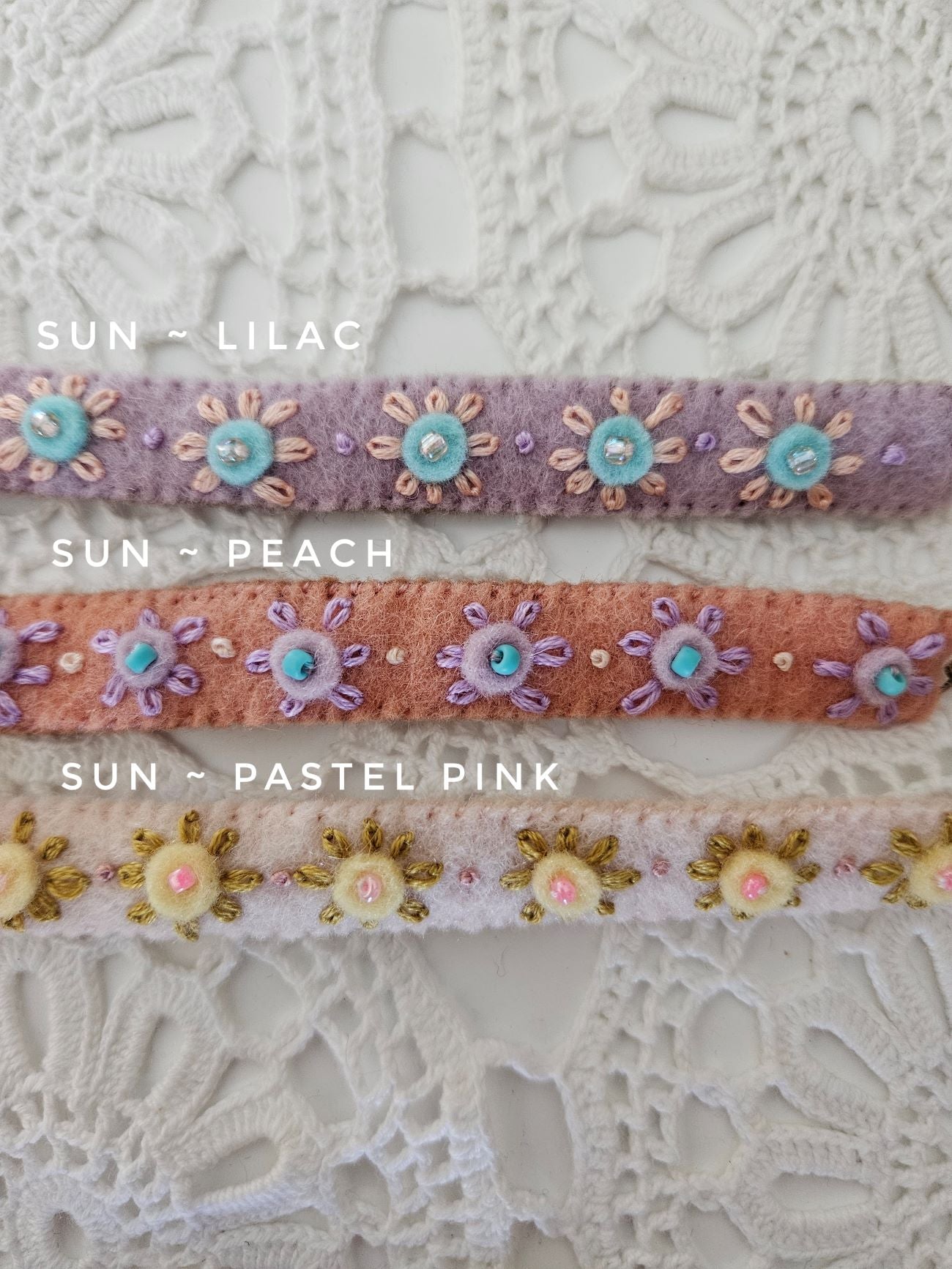 Hand Embroidered Bracelets