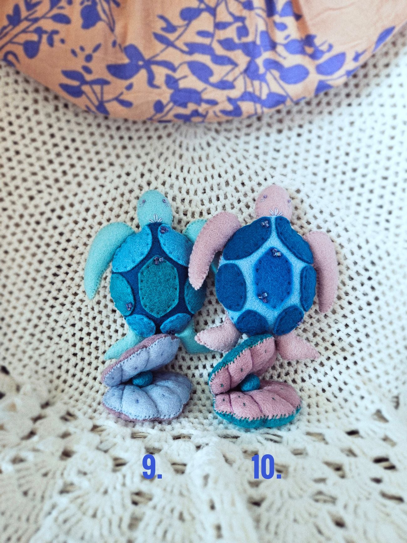 Felt Sea Turtles & Clams