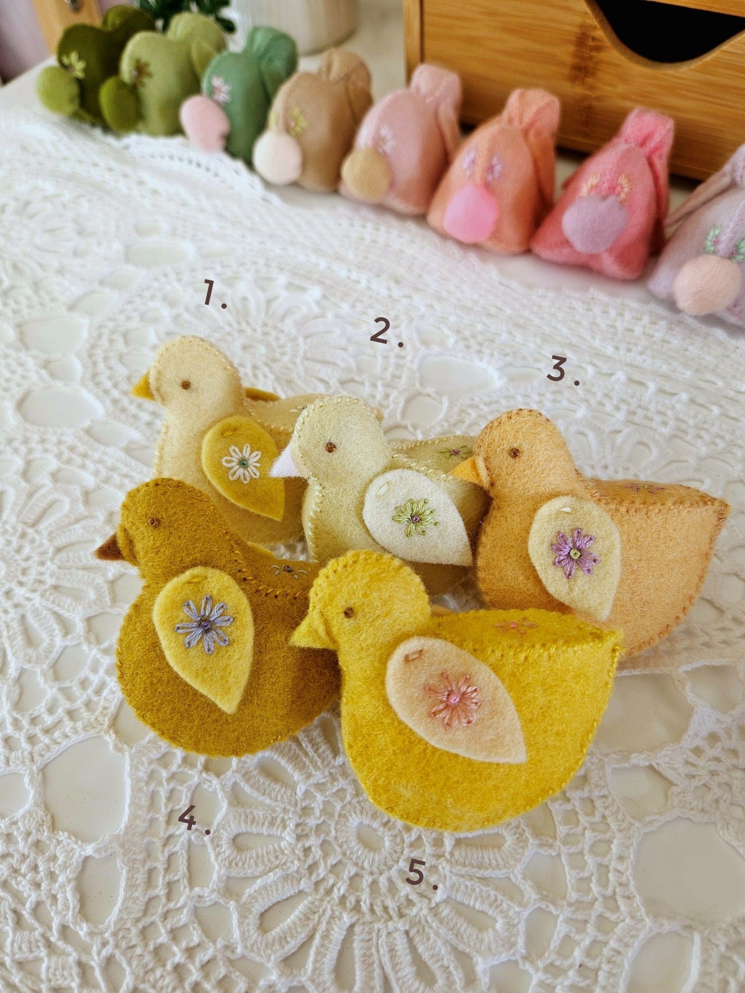 Felt Chickens